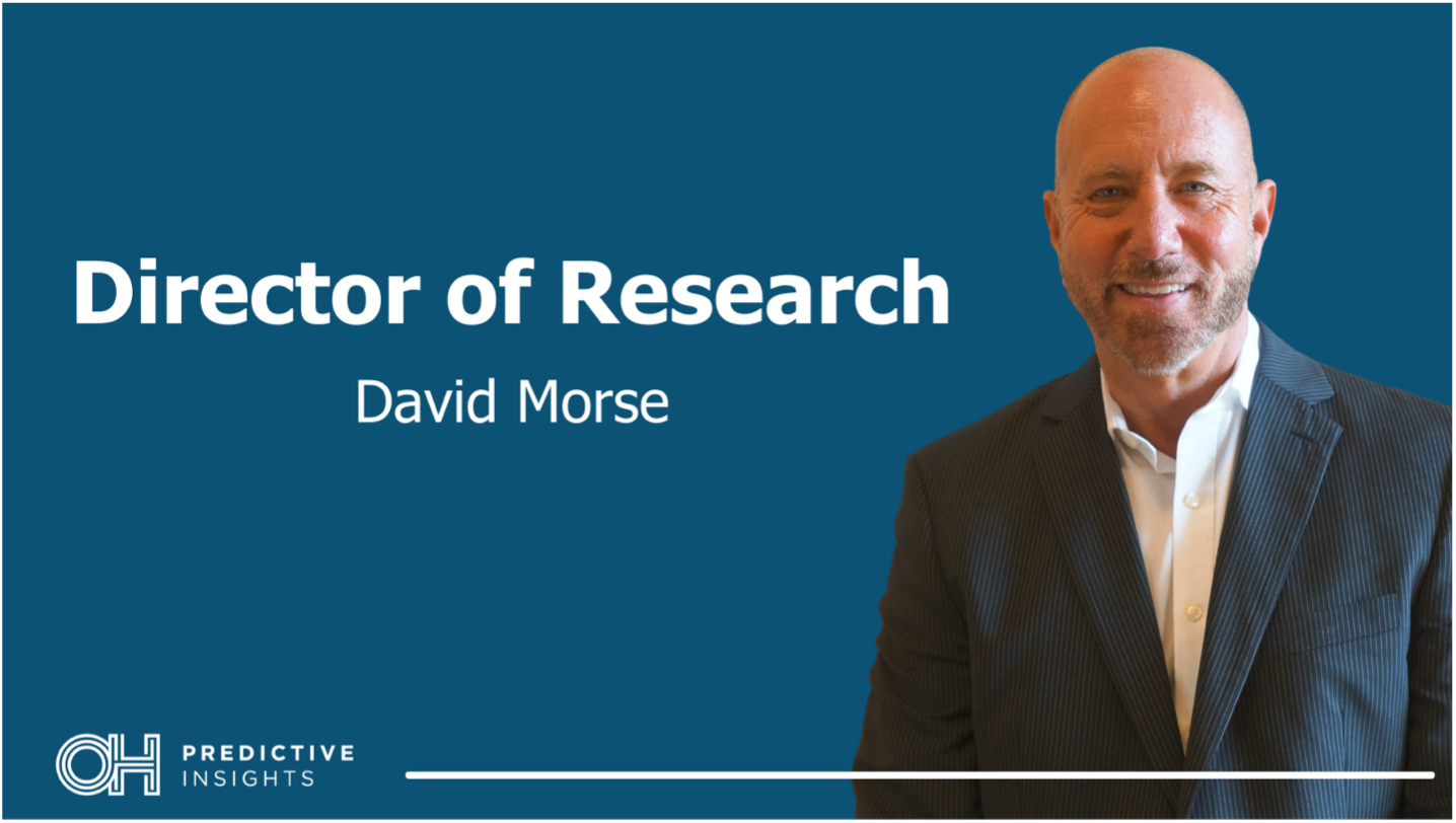 OHPI New Hire: David Morse Joins the OH Predictive Insights Team as the New Director of Research
